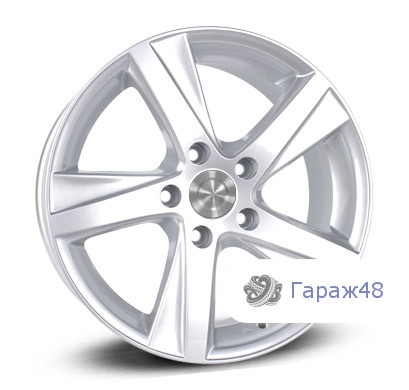 Replica LE41 R17 / 8J PCD 5x114.3 ET 45 ЦО 60.1 Литые Серебристый